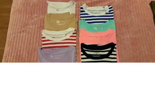 Camisetas Crop Top Básicas Variadas Talla XL