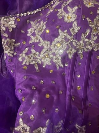 Vestido de Quinceañera Morado.