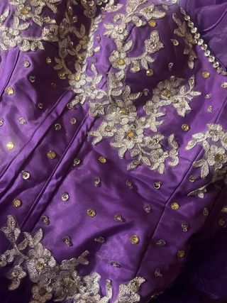 Vestido de Quinceañera Morado.