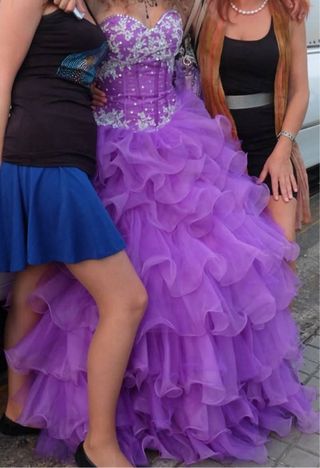 Vestido de Quinceañera Morado.