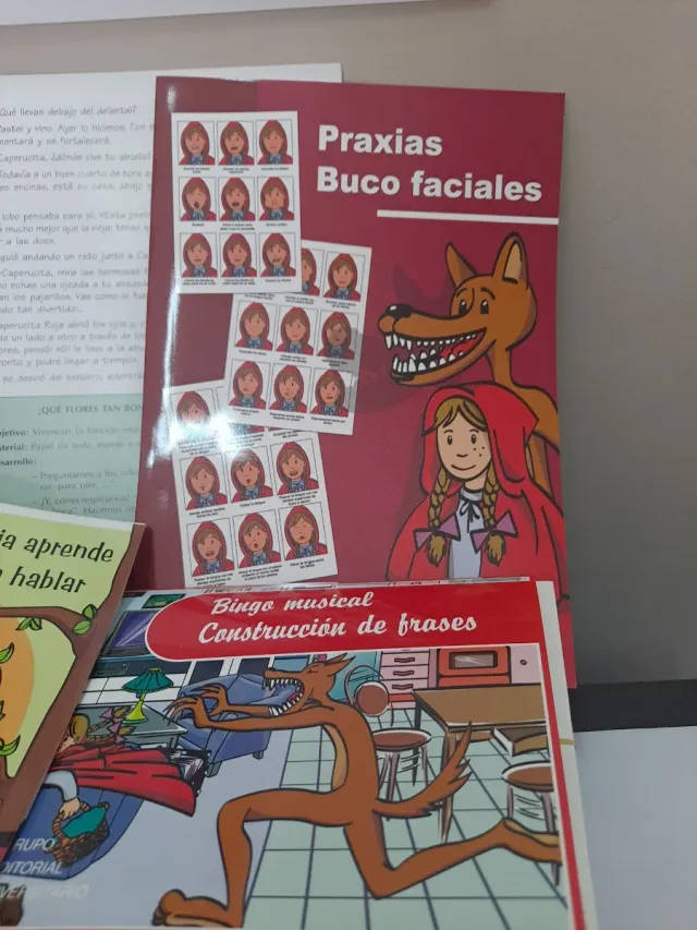 Aprende hablar caperucita roja, estimulación lengu