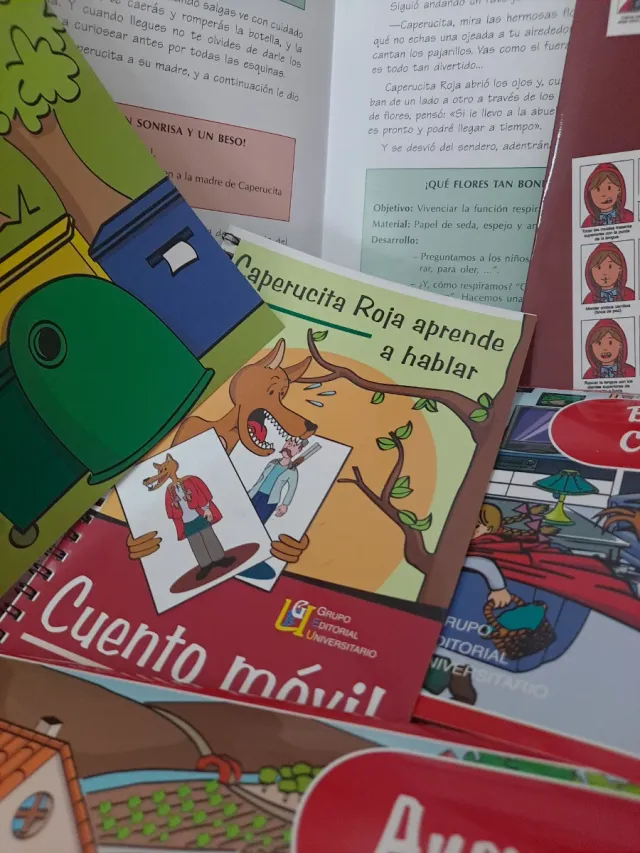 Aprende hablar caperucita roja, estimulación lengu