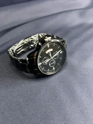 Orologio Geneva Total Black Quarzo Uomo Donna