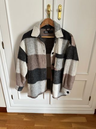 Chaqueta Zara cuadros oversize