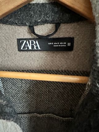 Chaqueta Zara cuadros oversize