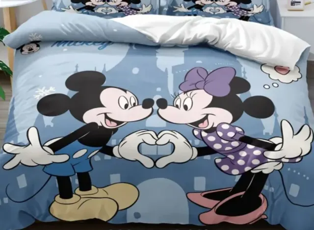 Funda Nórdica Mickey y Minnie Corazón