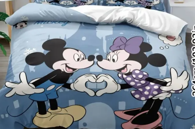 Funda Nórdica Mickey y Minnie Corazón