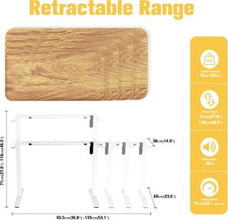 Escritorio Eléctrico Ergomaker Blanco