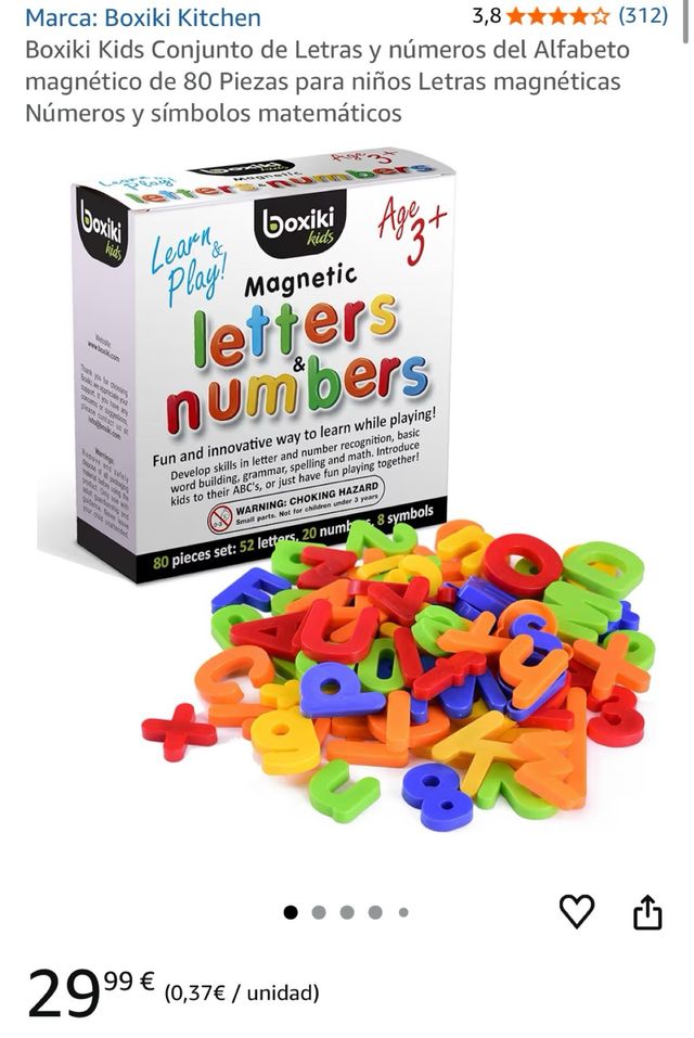 Conjunto de Letras y Números Magnéticos