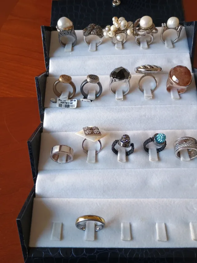 Sortija Acero y Piedra Onix Negra