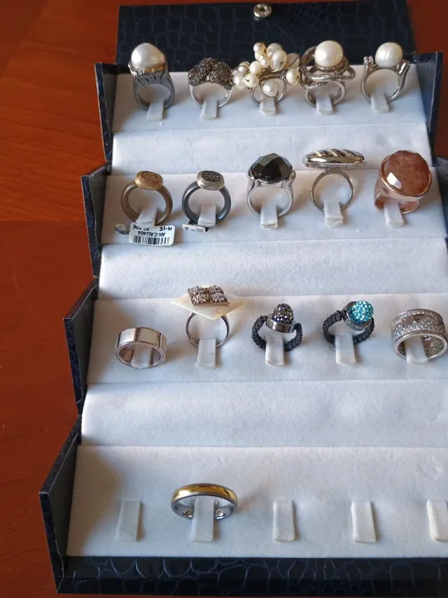 Sortija Acero y Piedra Onix Negra