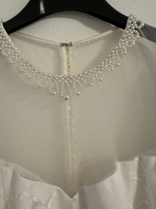 Abito da sposa vintage bianco maniche a sbuffo