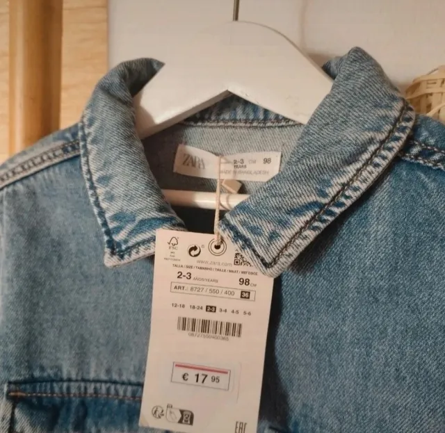 Vestido vaquero Zara niña T2/3