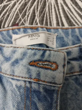 Falda vaquera larga Mango Talla 40