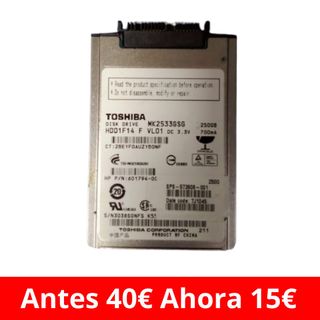 Disco Duro Toshiba MK2533GSG 250GB