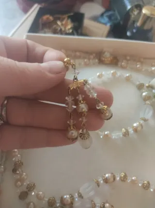 Conjunto Vintage Joyas Cristal Mujer