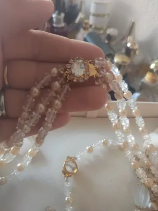 Conjunto Vintage Joyas Cristal Mujer