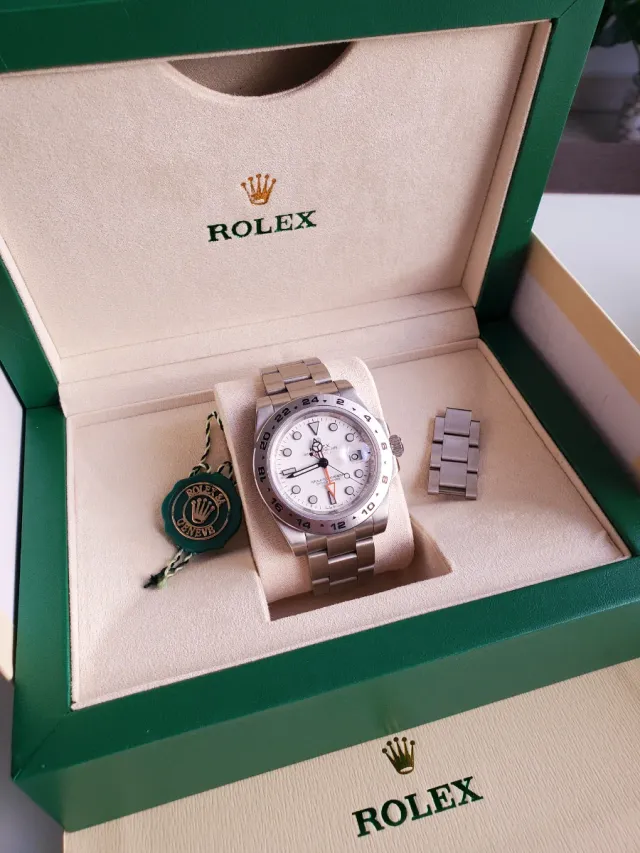 Rolex Explorer II Polar - Caja y etiqueta