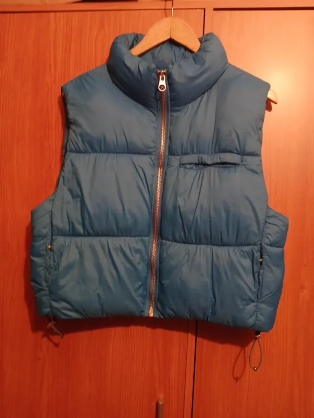 Chaleco acolchado azul