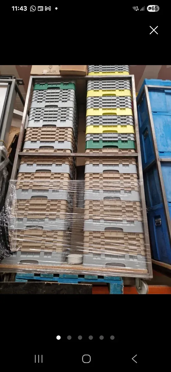 Cajas de plástico apilables