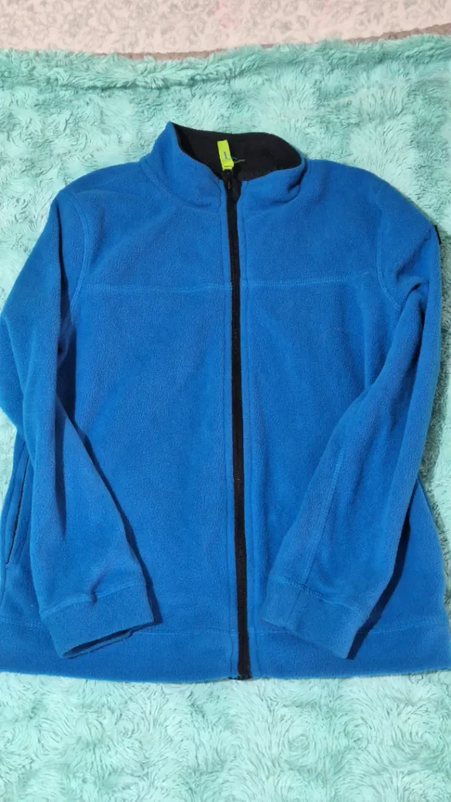 Chaqueta polar fina niño azul