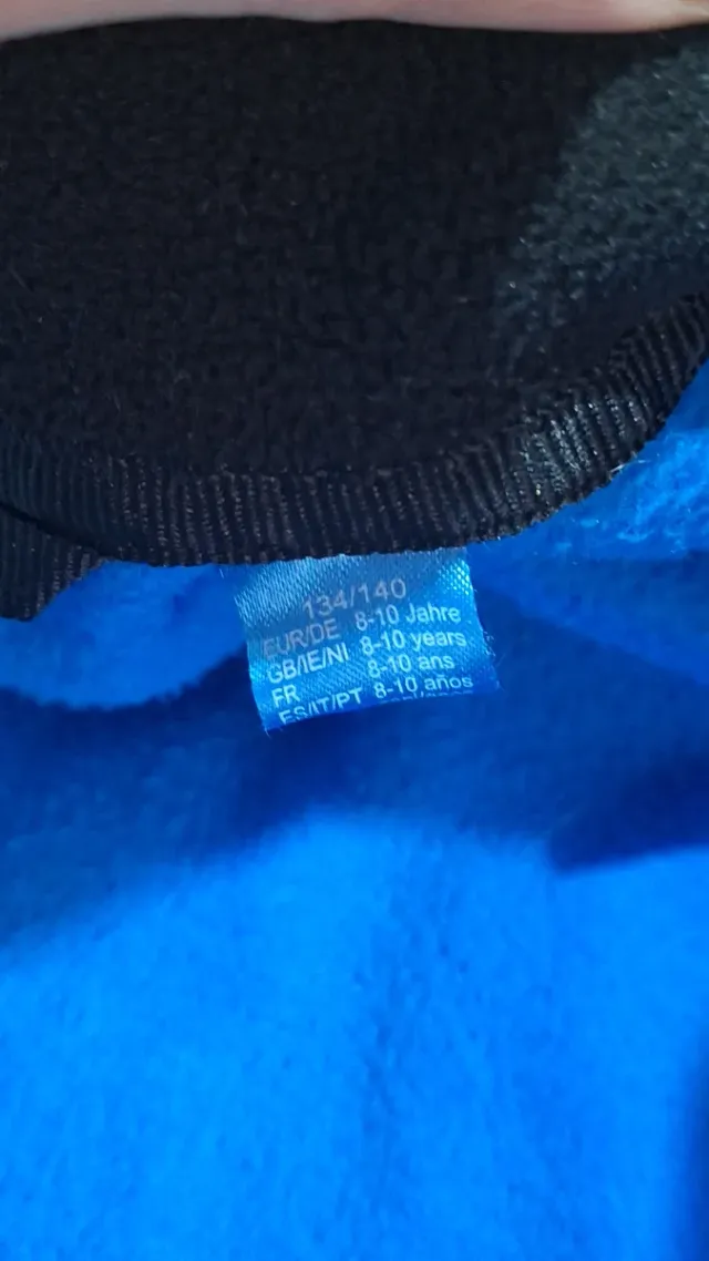 Chaqueta polar fina niño azul