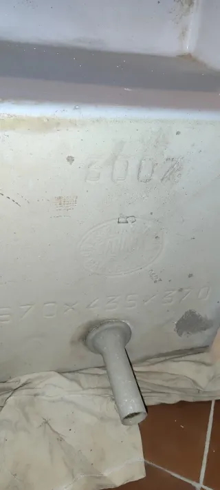 Pila lavadero fregadero blanco