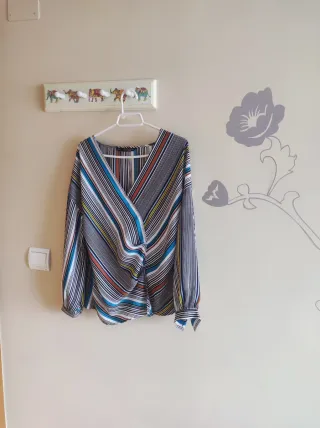 Blusa Sfera Talla L Rayas Multicolor
