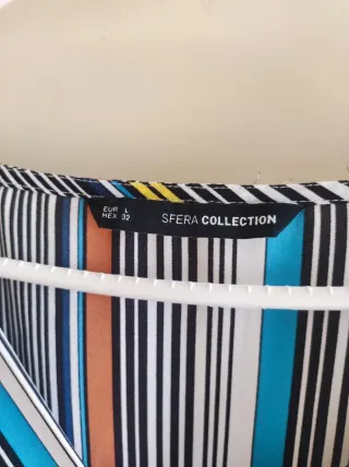 Blusa Sfera Talla L Rayas Multicolor