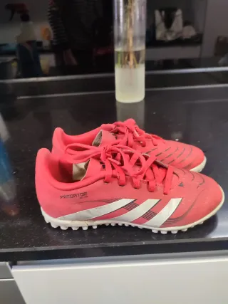 Botas fútbol niño Adidas Predator T30 Rojas