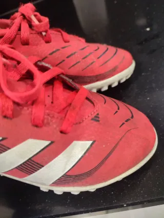 Botas fútbol niño Adidas Predator T30 Rojas