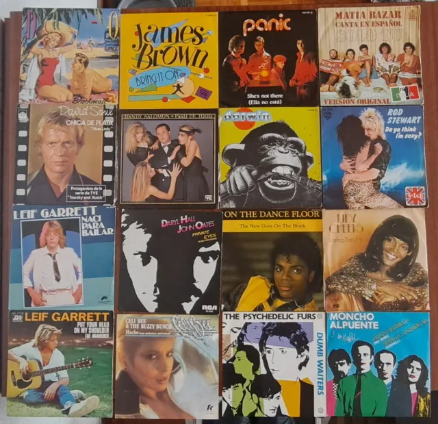 Lote Vinilos Singles Antiguos Varios Artistas