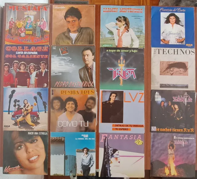 Lote Vinilos Singles Antiguos Varios Artistas