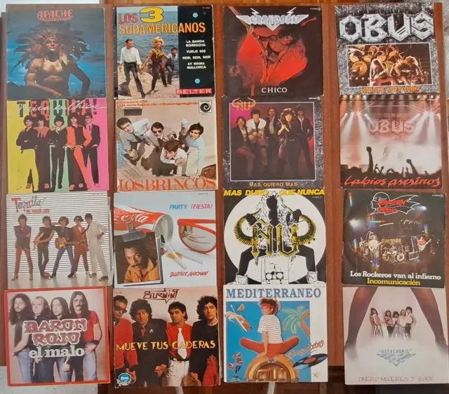 Lote Vinilos Singles Antiguos Varios Artistas