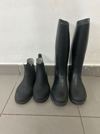 Lote hípica: cascos, botas y más