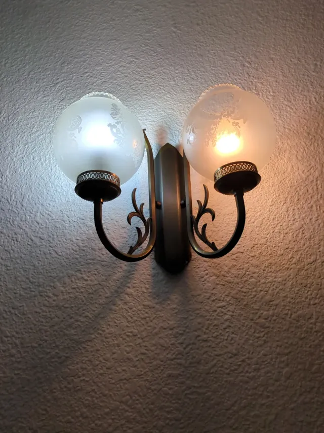 Apliques de pared clásicos dorados