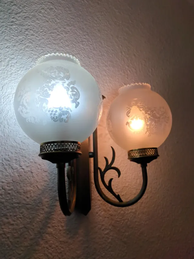 Apliques de pared clásicos dorados