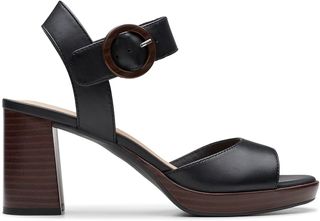 Sandalias Clarks Ambyrlyn Tacón Madera