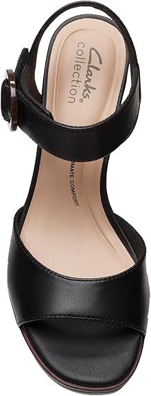 Sandalias Clarks Ambyrlyn Tacón Madera