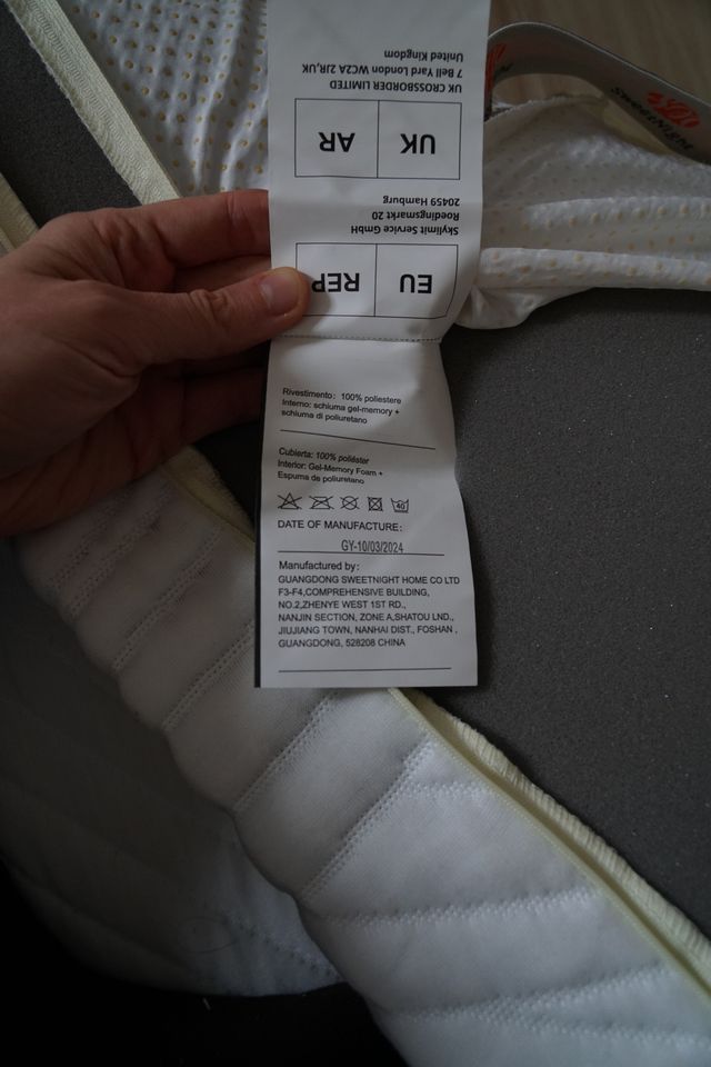 Topper Cama Viscoelástico 180 x 200 cm, 5 cm