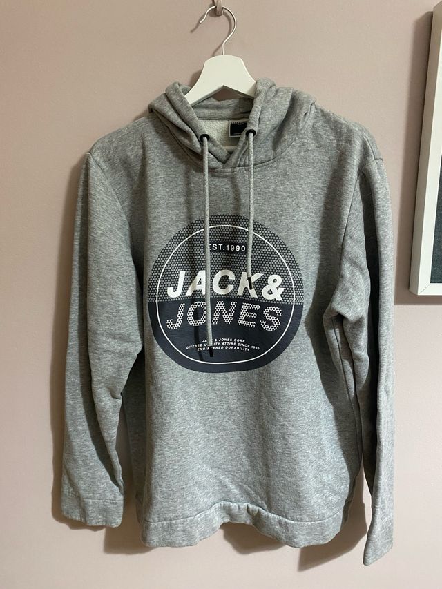 Sudadera Jack & Jones gris hombre