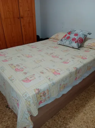 Canapé abatible roble claro 1,35x1,90