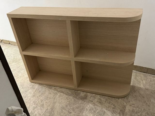 Estantería modular madera clara