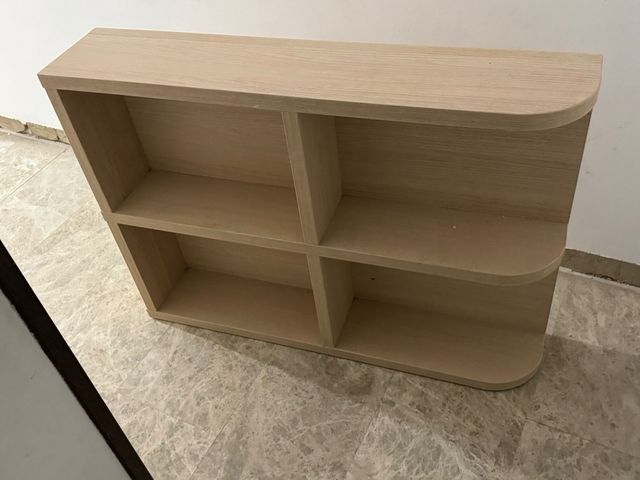 Estantería modular madera clara