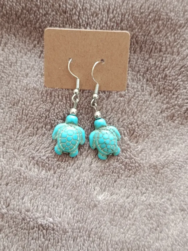 Pendientes Piedra Tortuga Nuevos