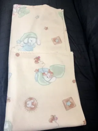 Copertina neonato in pile con orsetti