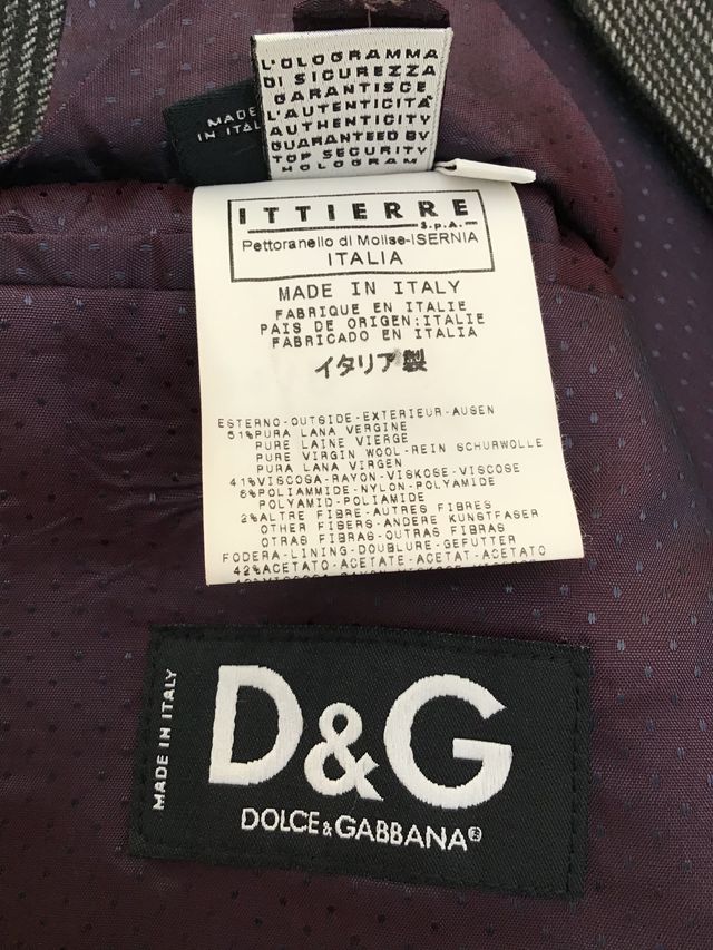 Abito in Lana Grigio Dolce & Gabbana