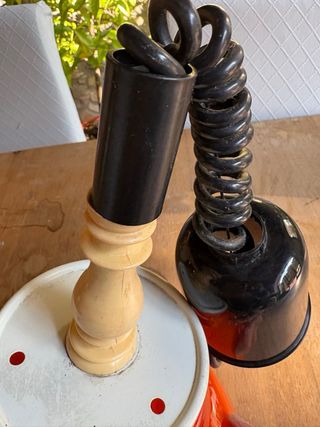 Lampadario Vetro Arancione Vintage Anni '60