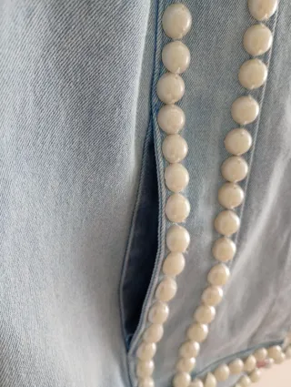 Cazadora vintage John Galliano perlas