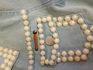 Cazadora vintage John Galliano perlas